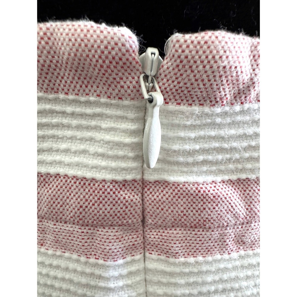 LOFT 100% Cotton Nautical Textured Pencil Skirt Size 6 Corporate Coastal Chic - Picture 5 of 8